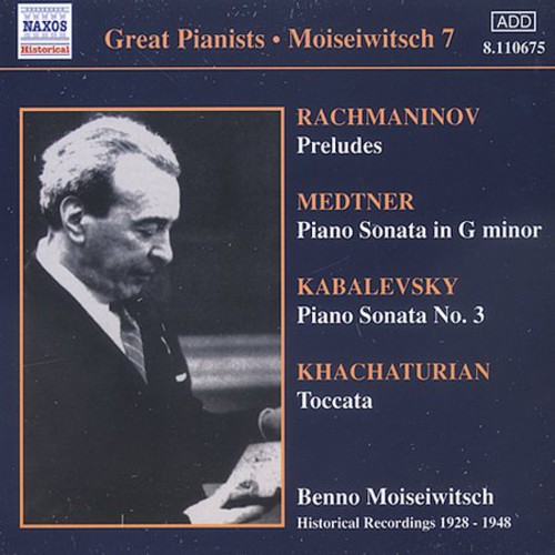 Plays Rachmaninoff/ Medtner/ Kabalevsky/ Prokofiev/ &
