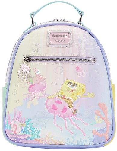 Loungefly Spongebob: - Pastel Jellyfishing Mini Backpack (Back)