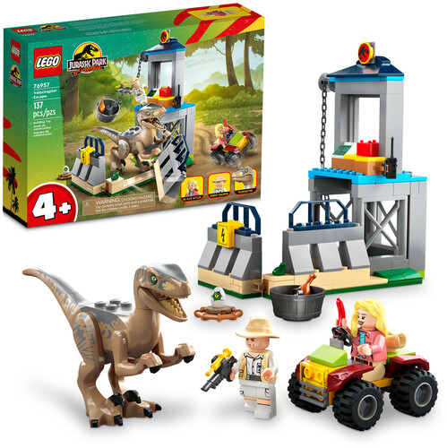 LEGO JURASSIC WORLD VELOCIRAPTOR ESCAPE