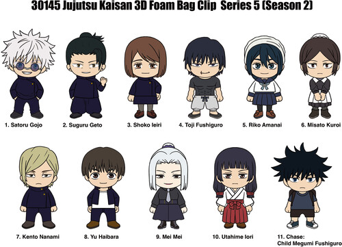 JUJUTSU KAISEN (SSN 2) 3D FOAM BAG CLIP - SERIES 5