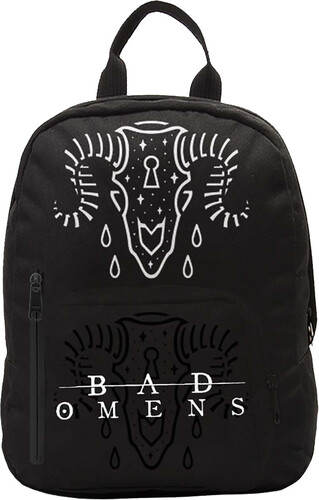 ROCKSAX BAD OMENS RAMSKULL MINI BACKPACK BLK