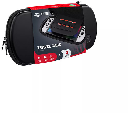Switch 2 Accessory:  Case - 4Gamers Travel Case for Nintendo Switch, OLED, Lite, and Switch 2