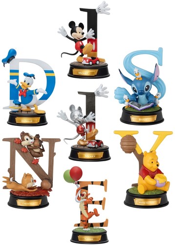 DISNEY ALPHABET ART SERIES BLIND BOX 6CT DIS
