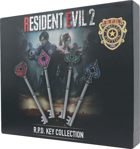 RESIDENT EVIL 2 - SET OF CARD SUIT KEYS (US VAR)