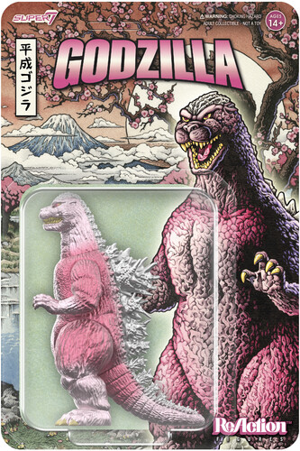 TOHO REACTION FIGURES - GODZILLA '89 (CHERRY BLOSS
