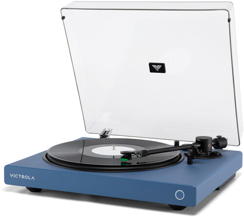 Victrola VPT-1520-BLU Wave Bluetooth Turntable (Blue)