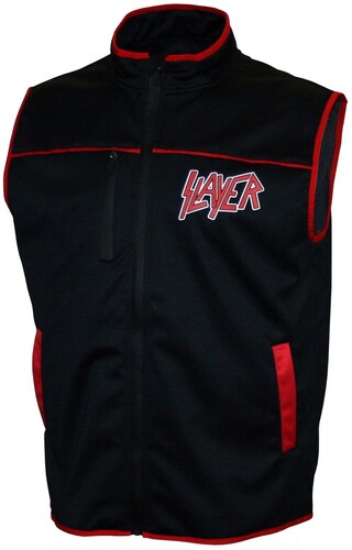 SLAYER SILVER EAGLE VEST WITH LARGE BLK M2428SLRA3