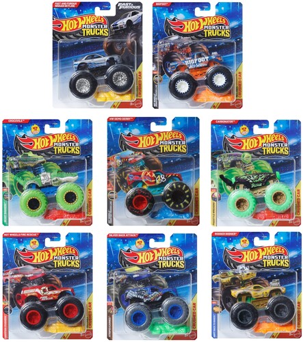 HOT WHEELS MONSTER TRUCKS 1 64 8 PIECE D ASRT