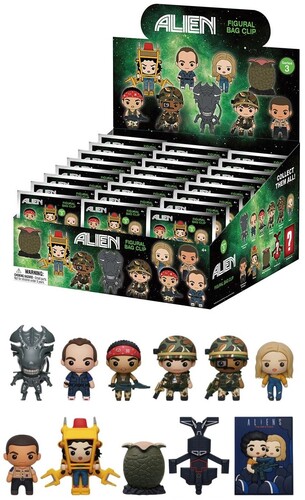 ALIEN 3D FOAM BAG CLIP SERIES 3 24PC BLIND BAG PDQ