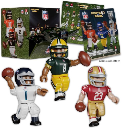 NFL CONSTRUCTION FIGURE 36CT BLIND BAG WAVE 2 PDQ