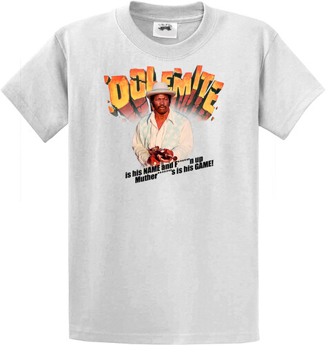 Rudy Ray Moore - Dolemite Is My Name! White Unisex Short Sleeve T-shirt XL