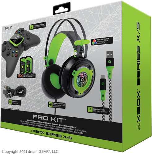 BIONIK XBSX PRO KIT 5 ESSENTIAL ACC BK/ GN