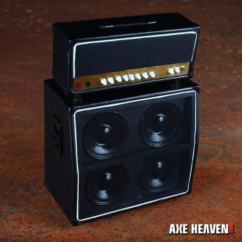 Axe Heaven Classic MS Style Amplifier Head w 4 x 12 Speaker Cabinet Black Replica Collectible MS-AMP2-1