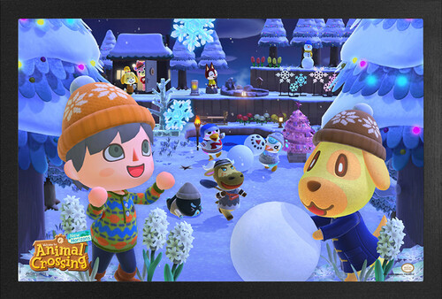 Animal Crossing - Animal Crossing Nh Winter Framed Print (Deco)