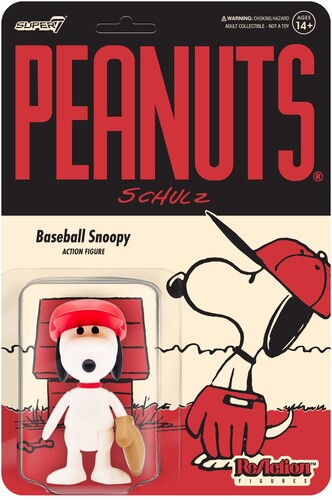 Peanuts Reaction Figure Wave 5 - Baseball Snoopy - Peanuts Reaction Figure Wave 5 - Baseball Snoopy