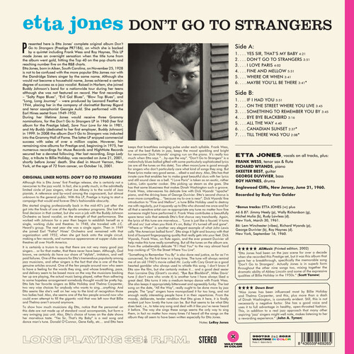 Etta Jones - Don't Go To Strangers - 180-Gram Blue Colored Vinyl vinyl record cover