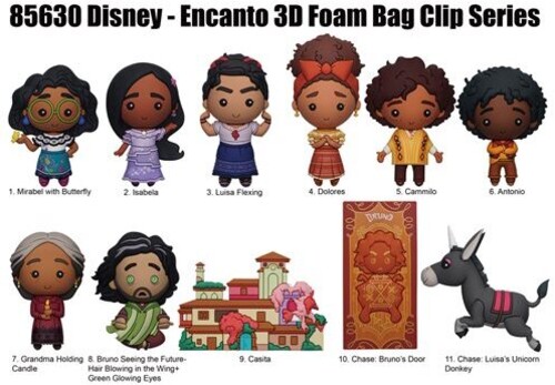 ENCANTO 3D FOAM BAG CLIP