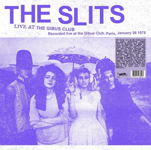 Slits - Live At The Gibus Club vinyl record cover