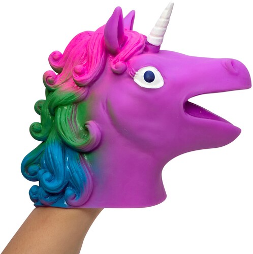 Schylling Unicorn Hand Puppet -One Size Fits Most - Assorted Styles (1 Random Toy per Transaction)