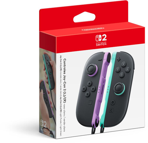 Switch 2 Accessory: Controller - Nintendo JOY - CON: (L)/(R) - Light Purple/Light Green