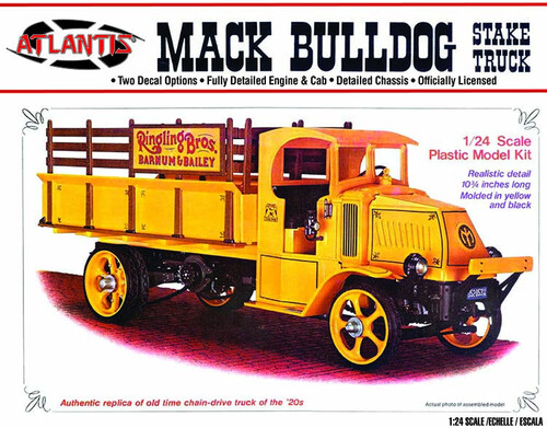 1926 Mack AC Bulldog Stake Truck - Ringling Bros. and Barnum & Bailey 1/24 Scale Model Kit