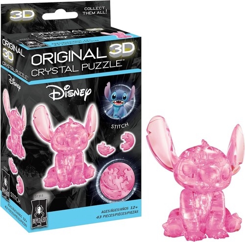 BEPUZZLED DISNEY STITCH (PINK) 3D CRYSTAL PUZZLE