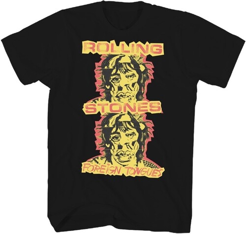 ROLLING STONES FOREIGN TONGUES IND EXC TSHT LRG BK