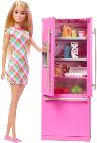 BARBIE DOLL AND KITCHEN WITH ACCESSORIES BLONDE