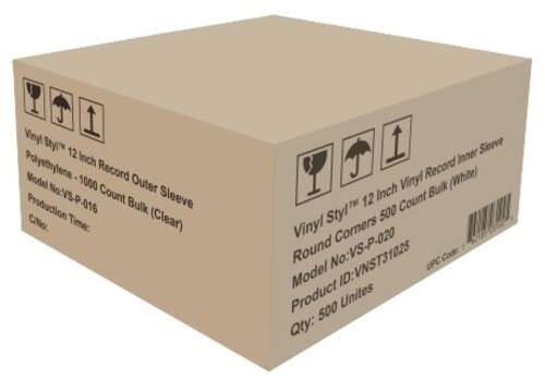 Vinyl Styl 12 LP Outer Slv Pe 1000 Cnt Bulk - Vinyl Styl 12 Lp Outer Slv Pe 1000 Cnt Bulk