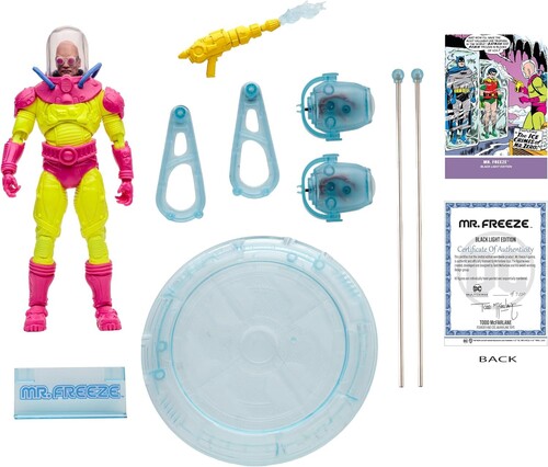 DC MR. FREEZE BLACK LIGHT 7-IN ACTION FIGURE - EE