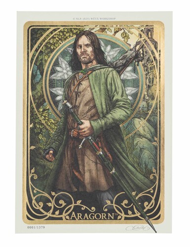 WETA Workshop - The Lord of the Rings Trilogy - Aragorn Limited Edition Art Card