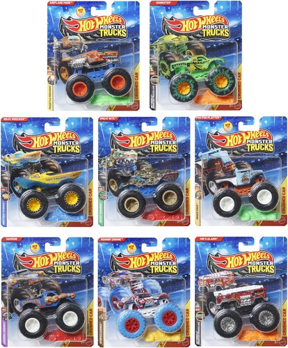 HOT WHEELS MONSTER TRUCKS 1 64 8 PIECE F ASRT