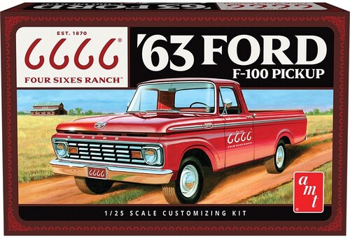 AMT 1963 Ford F-100 (Four Sixes Ranch) 1/25 Scale Model Kit