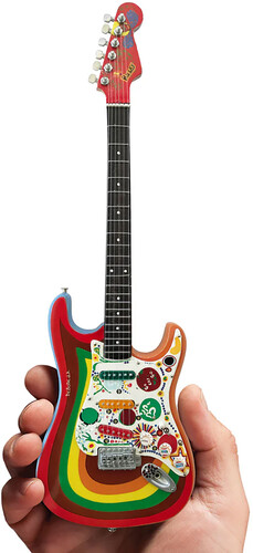George Harrison Fab Four Fender Stratocaster Rocky Design 10 Inch Miniature Guitar