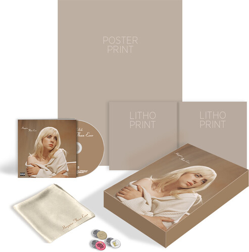 Happier Than Ever (Super Deluxe Edition) (incl. Poster, 2x Art Prints, Bandana + Pin Badges) [Import]