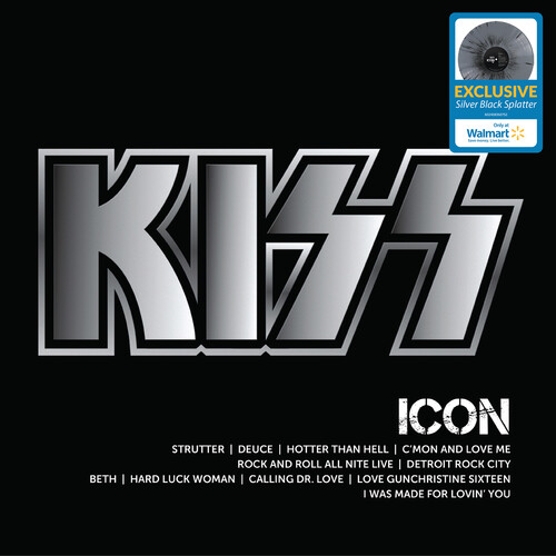 KISS - Icon (black/silver Splatter Vinyl)