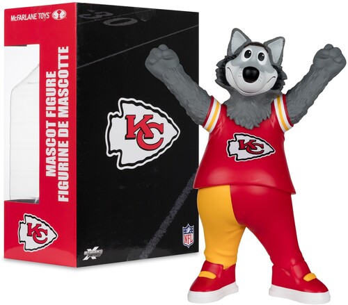 MCFARLANE NFL POSED MASCOT KC WOLF (KC CHIEFS)