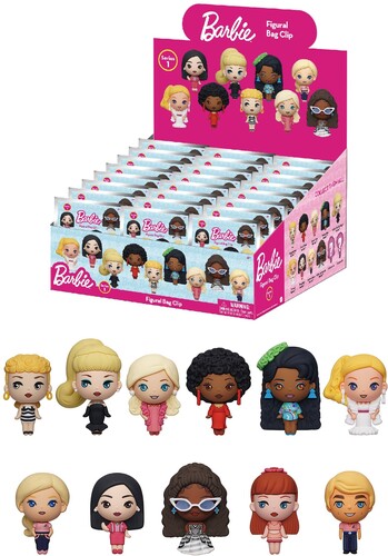 BARBIE 3D FOAM BAG CLIP 24PC BLIND BAG PDQ