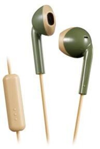 Jvc Haf19Mgc Vintage Earbuds Ipx2 Mic/Remote Green - JVC HAF19MGC Vintage Earbuds IPX2 Sweat Proof Includes Mic & Remote (Green)