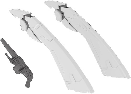 POWERDOLLS X-4+ PD-802 WEAPON SET 1 1/ 35 PLASTIC M
