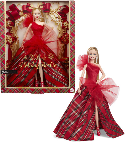 BARBIE HOLIDAY DOLL 2024 BLONDE