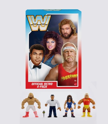 WWE RETRO ACTION FIGURE 4 PACK BUNDLE