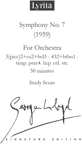 Symphony No. 7 - Study Score