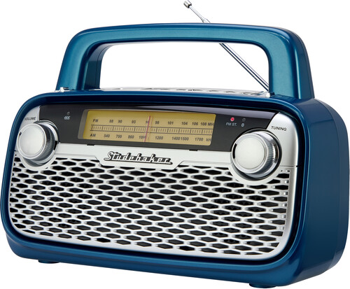 UPC 077283000614 product image for STUDEBAKER SB2006BL BT AM/FM PORTABLE RADIO BLUE | upcitemdb.com