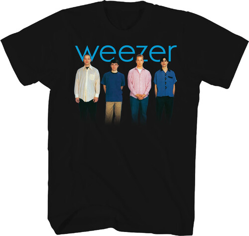 WEEZER BLUE ALBUM COVER TSHIRT MEDIUM BLACK