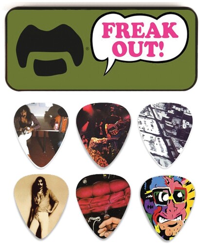 Frank Zappa - Pick Tin - Olive Tin with 6 Picks