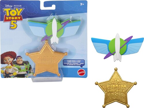 TOY STORY ROLE PLAY BADGES 2PK SHERIFF AND SPACE