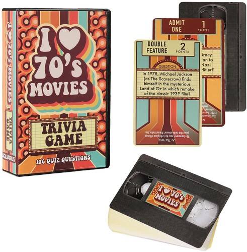 I HEART 70S MOVIES TRIVIA CARD GAME