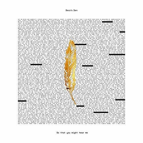 Bear's Den - So That You Might Hear Me [Import]