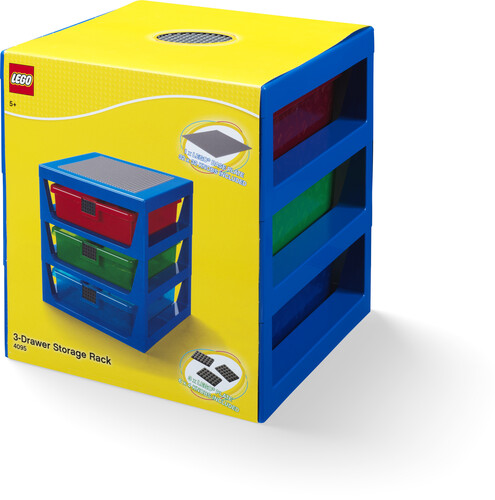 Lego 3 Drawer Rack System Blue Collectibles On Deepdiscount